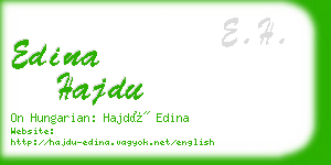 edina hajdu business card